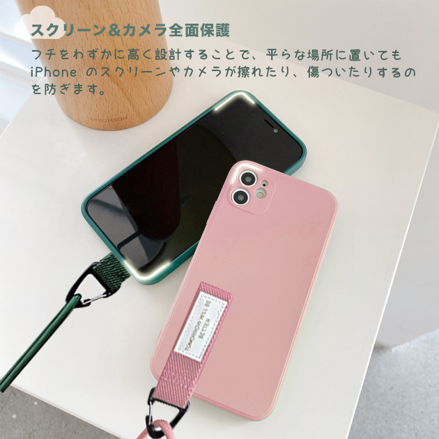 iPhone SE3 14 Pro 15 ケース ショルダー iPhone13 mini スマホケース 韓国 アイホン12 携帯ケース アイフォン11 スマホ 携帯 iPhoneケース ストラップ｜sofun｜13