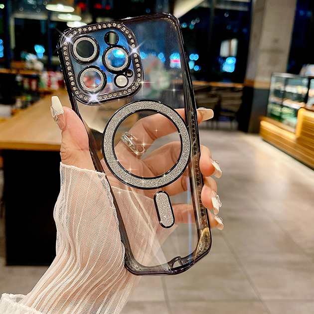 iPhone16e 15 17Pro ケース MagSafe 携帯 アイホン14 13 スマホケース キラキラ アイフォンSE3 12 携帯ケース スマホ 11 iPhoneケース クリア | iPhone 16e | 14