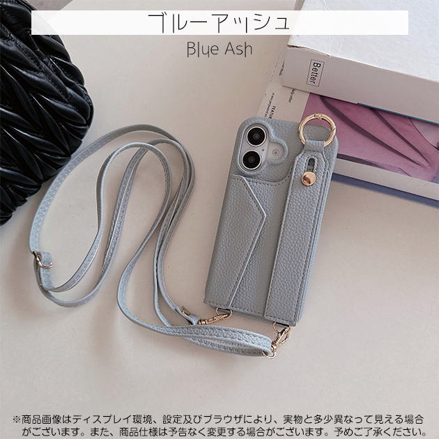 iPhone16e 15 17e ケース カード収納 背面手帳 革 アイフォン14 SE3 スマホケース 手帳型 ショルダー 携帯ケース スマホ アイホン13 12 11 | iPhone 16e | 06