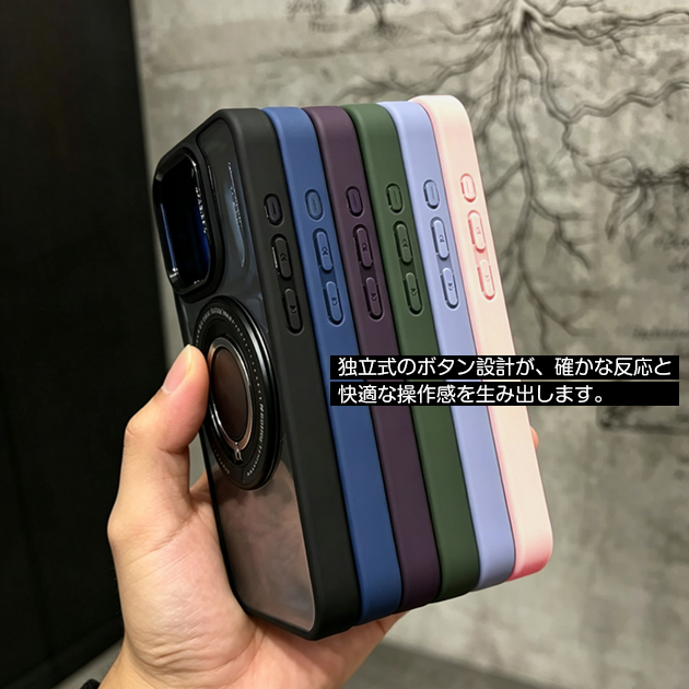iPhone15 16e 17e 携帯ケース クリア MagSafe iPhone17 16 ケース リング付き アイフォン18 スマホケース 耐衝撃 透明 アイホン14 13 12 SE カバー | iPhone 15 Pro | 13