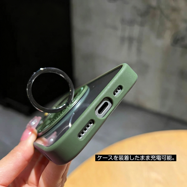 iPhone15 16e 17e 携帯ケース クリア MagSafe iPhone17 16 ケース リング付き アイフォン18 スマホケース 耐衝撃 透明 アイホン14 13 12 SE カバー | iPhone 15 Pro | 15