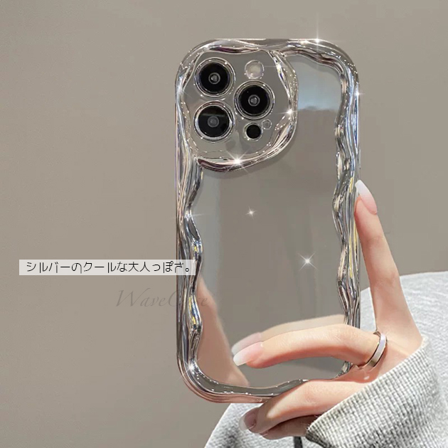 スマホケース iPhone15 16e 17e 携帯ケース クリア iface型 iPhone17 16 ケース キラキラ アイフォン14 耐衝撃 うねうね アイホン13 12 SE3 11 カバー | iPhone 15 Pro | 14