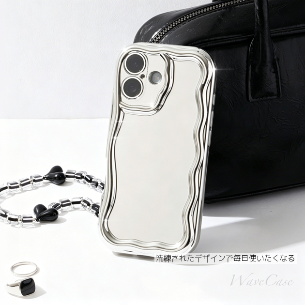 スマホケース iPhone15 16e 17e 携帯ケース クリア iface型 iPhone17 16 ケース キラキラ アイフォン14 耐衝撃 うねうね アイホン13 12 SE3 11 カバー | iPhone 15 Pro | 15