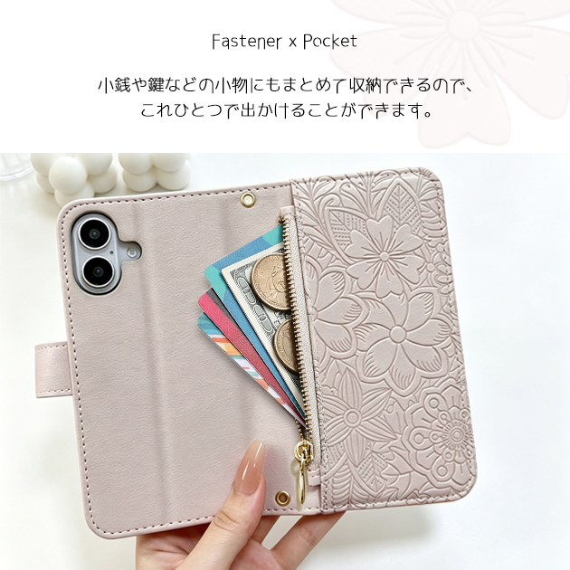 スマホケース iPhone15 16e 17e 携帯ケース 手帳型 ショルダー 革 iPhone17 16 ケース カード収納 背面 アイフォン18 花柄 アイホン14 13 12 SE カバー | iPhone 15 Pro | 10