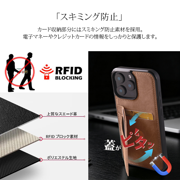 iPhone18Pro 17e 16e 携帯ケース カード収納 背面手帳 革 iPhone17 16 ケース 手帳型 アイフォン15 スマホケース 本革調 スタンド アイホン14 13 SE カバー | iPhone 17 Pro Max | 11
