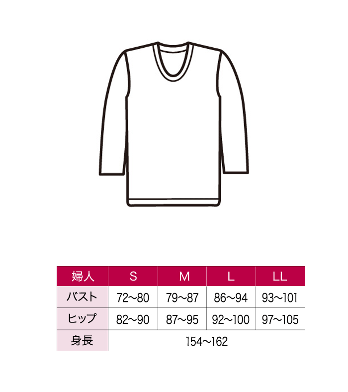 送料無料 健繊 ひだまり極 婦人8分インナー サイズM KW801 03 ピーチ