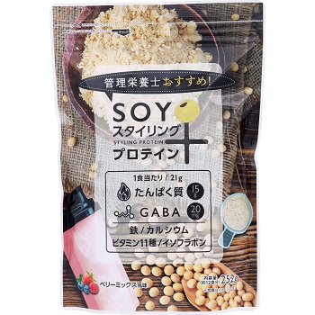 管理栄養士おすすめ SOYスタイリングプロテイン 252g ファイン【AJ】｜sogo-e-shop