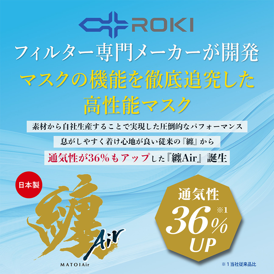 纏Air まといエアー マスク 小さめサイズ 白 7枚入【10袋セット】ROKI【PT】 :4571569481532-10:そうごう薬局 e ...