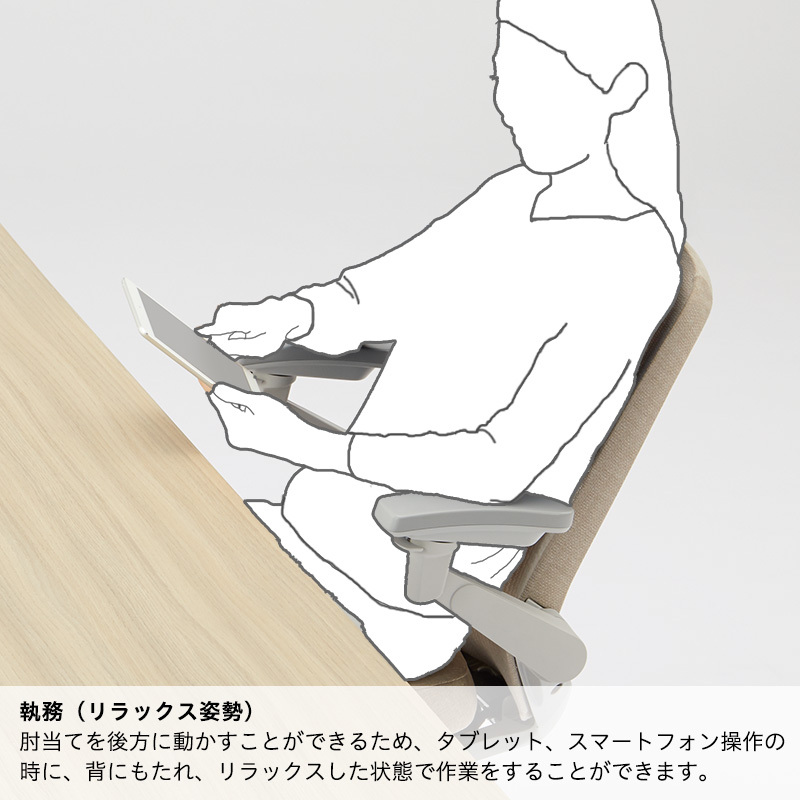 執務 リラックス姿勢