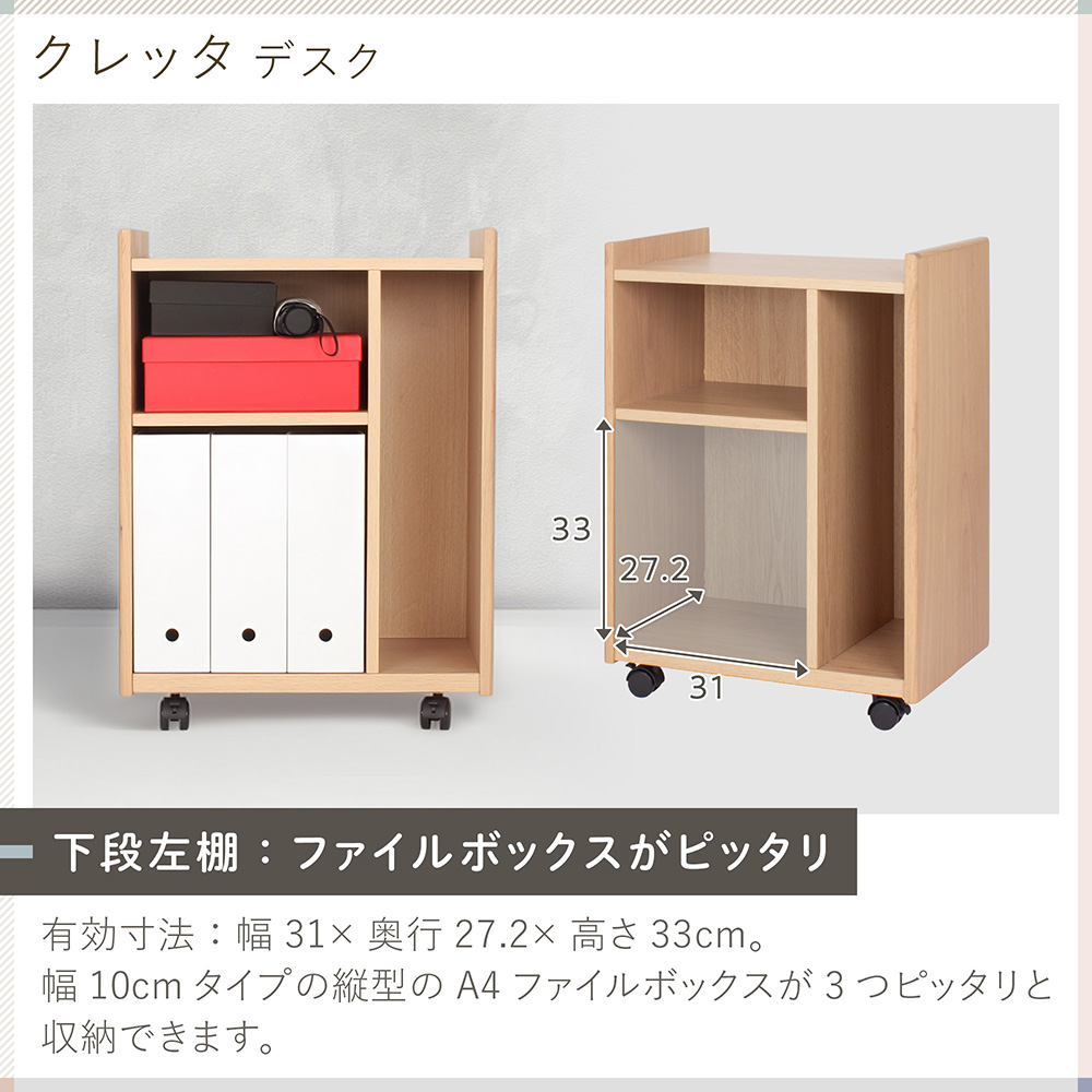 Cretta 学習家具 3点セット イトーキ クレッタ デスク 学習机 W100 +