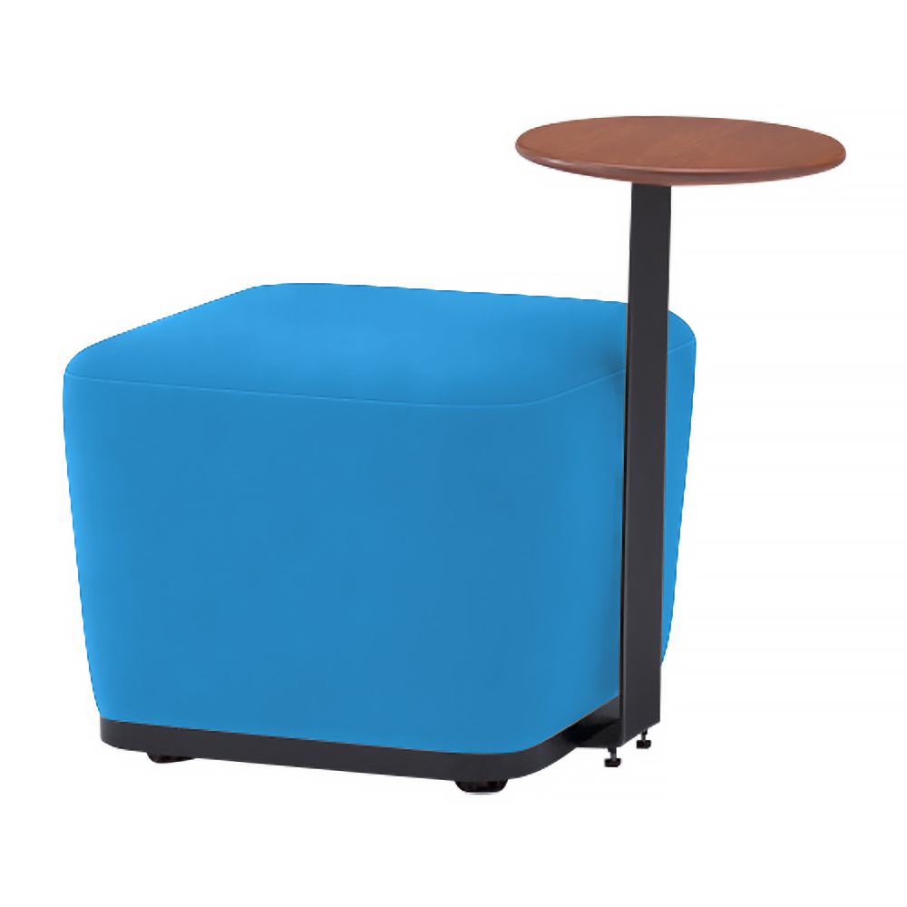 オフィス用 ソファ スツール イトーキ コボル 1人掛 スクエアタイプ テーブル付 12 オークブラウン アジャスター付 ビニールレザー張り | イトーキ | 05