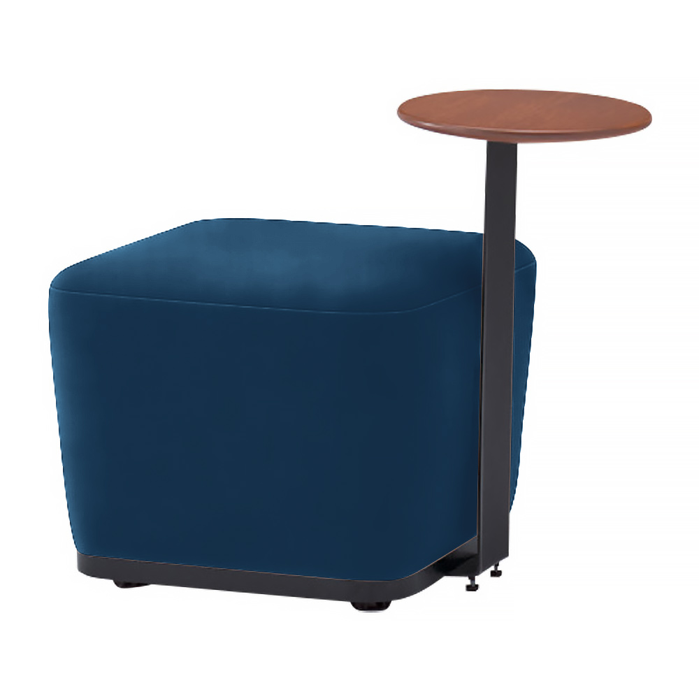 オフィス用 ソファ スツール イトーキ コボル 1人掛 スクエアタイプ テーブル付 12 オークブラウン アジャスター付 ビニールレザー張り | イトーキ | 06