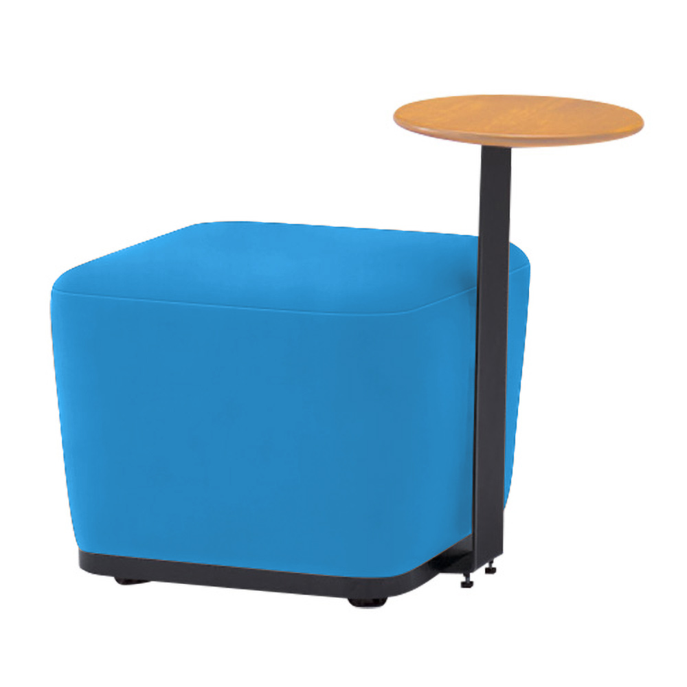 オフィス用 ソファ スツール イトーキ コボル 1人掛 スクエアタイプ テーブル付 15 オーク アジャスター付 ビニールレザー張り | イトーキ | 05