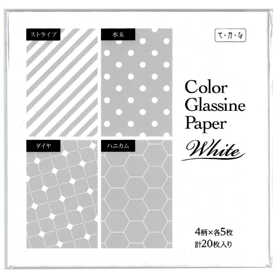 グラシン紙 ホワイト柄 折り紙サイズ 150x150mm 半透明ペーパークラフト紙 :SKN-030:そ・か・な Yahoo!店 - 通販 -  Yahoo!ショッピング