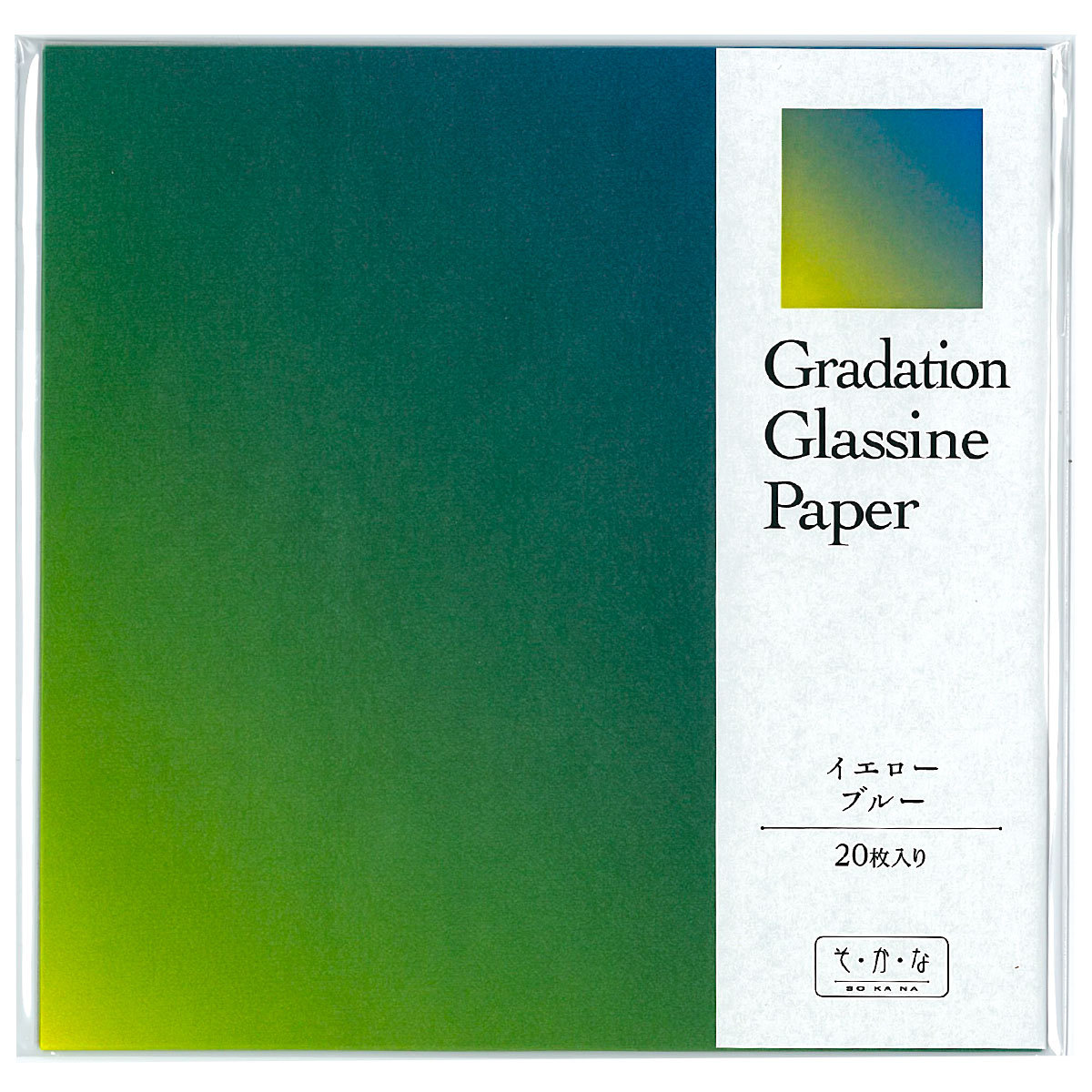 グラシン紙 グラデーション単色 折り紙サイズ 15×15cm 透けるデザインペーパー｜sokana｜12