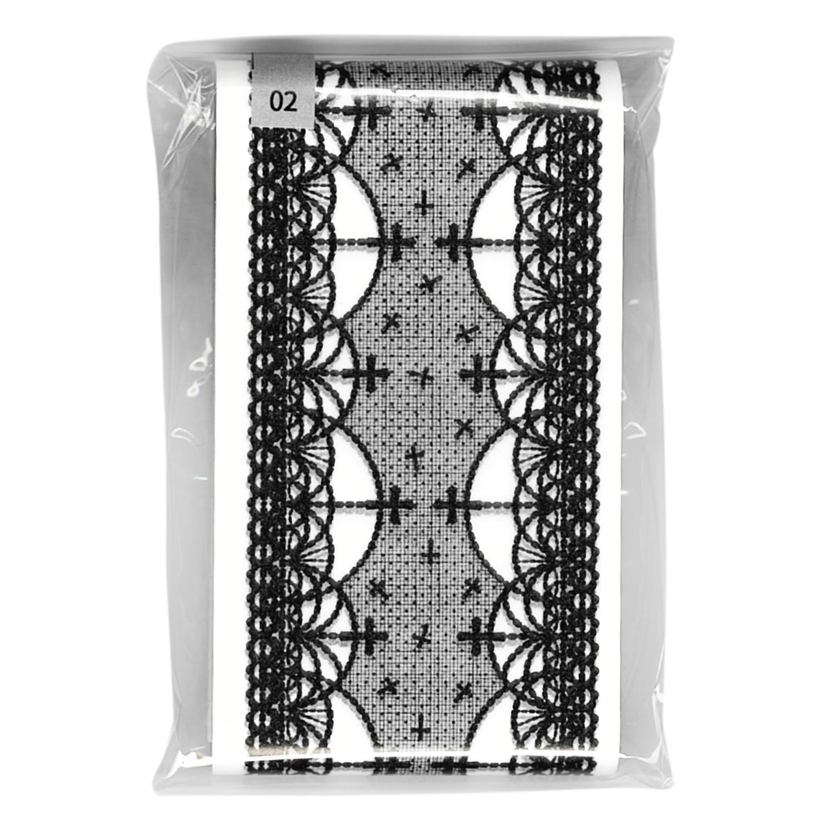 グラシンペーパーリボン ホワイト ブラック 480×60mm 20枚 ラッピング帯 紙帯 掛け紙 巻き帯 レース柄 |  | 11