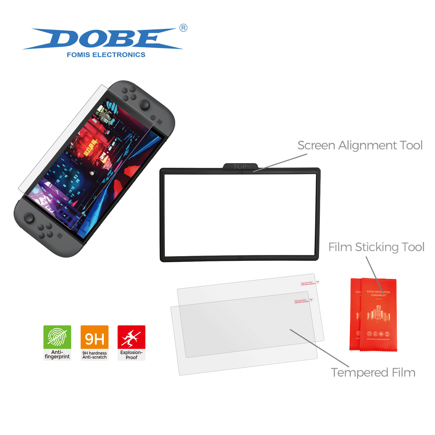 Nintendo Switch2 強化ガラスフィルム 保護フィルム ガイド付き