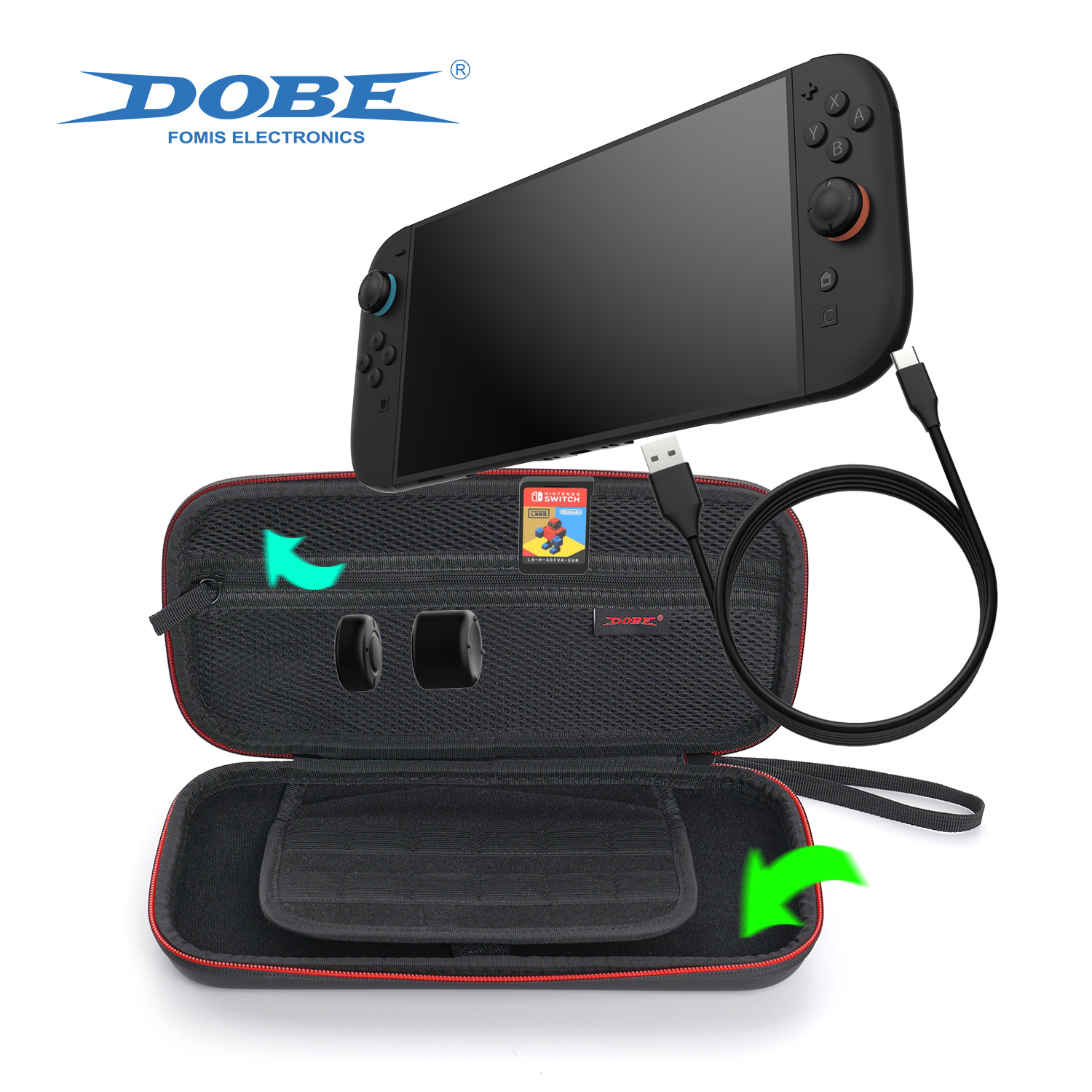 Nintendo Switch2 収納ケース キャリングケース セミハードケース