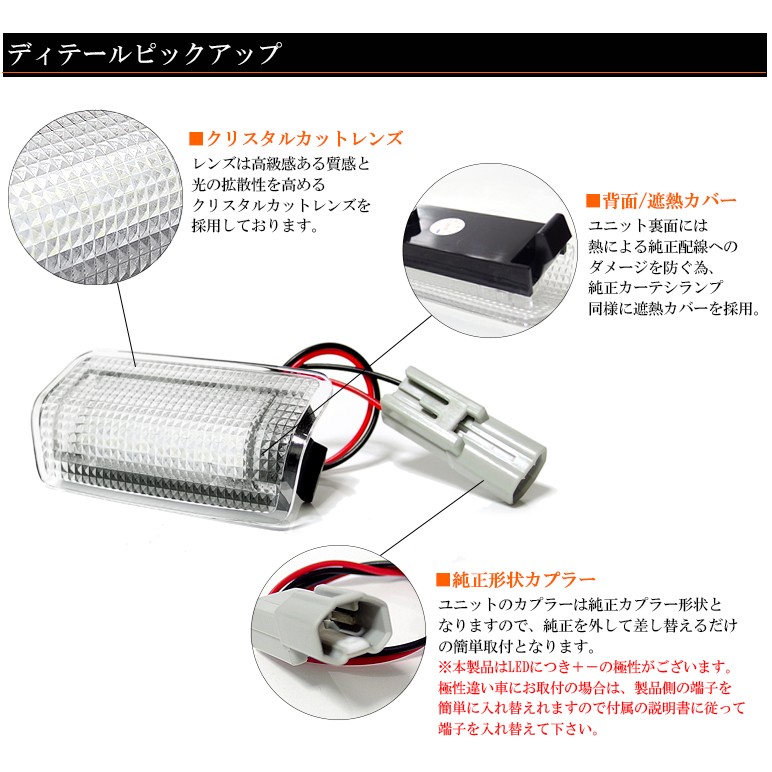 210系 前期/後期 クラウン アスリート/ロイヤル LED カーテシランプ ルームランプ/ドアランプ用 ユニット交換タイプ SMD-18発  ホワイト点灯 純正交換 : cala-2-210cr : SOLA e-shop - 通販 - Yahoo!ショッピング