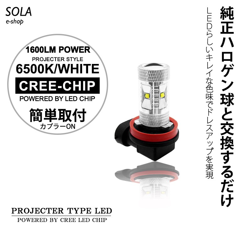 40系/ZVW40W/ZVW41W 前期 プリウスα LED フォグランプ H11 30W CREE