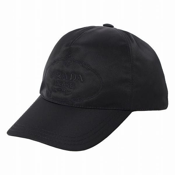 PRADA（プラダ） メンズ キャップ 帽子 野球帽 ブラック 1HC179 2DMI 