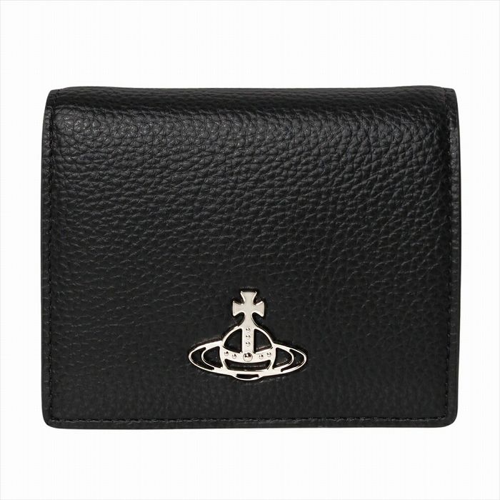 値下げ不可！注目の逸品！ VivienneWestwood★中古良品！黒★財布 Vivienne Westwood（ヴィヴィアンウエストウッド） 二つ折り財布