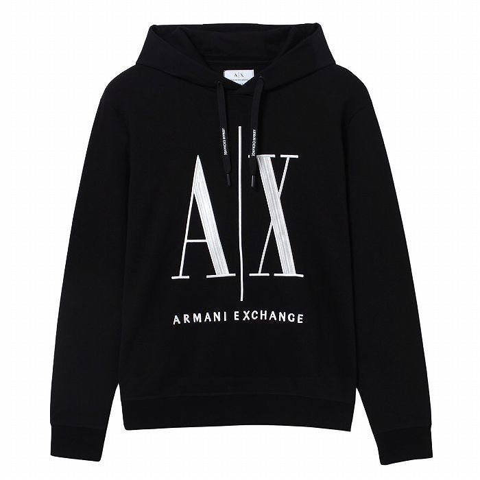 送料無料 2 ARMANI EXCHANGE アルマーニ エクスチェンジ 8NZMPC ZJ1ZZ 1200 ブラック パーカー フーディ size M ARMANI EXCHANGE アルマーニエクスチェンジ パーカー 8NZMPC ZJ1ZZ