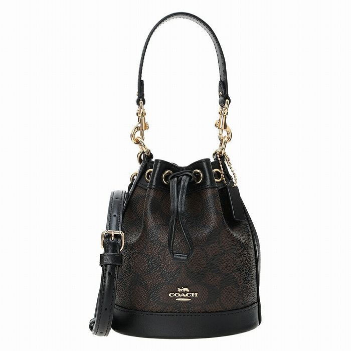 COACH ショルダーバッグ 9946 本革 巾着 ブラック コーチ レザー COACH / コーチ 本革 レザー 巾着型ショルダーバッグ ワン