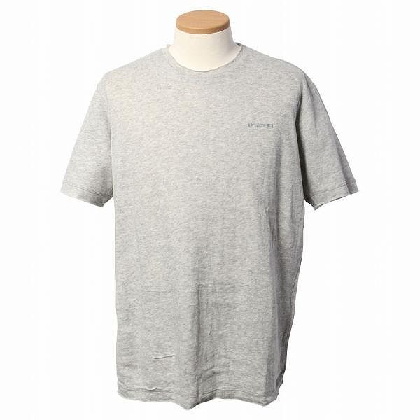 DIESEL（ディーゼル） Tシャツ 00SHEC 0CATA 912 クルーネック 半袖 DIESEL グレー クルーネック Tシャツ（M）