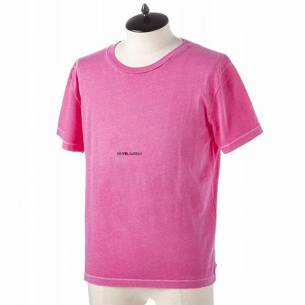 【新品タグ付】Yves Saint Laurent えんじ色 Tシャツ S 新品タグ付】Yves Saint Laurent えんじ色 Tシャツ S 【公式通販】