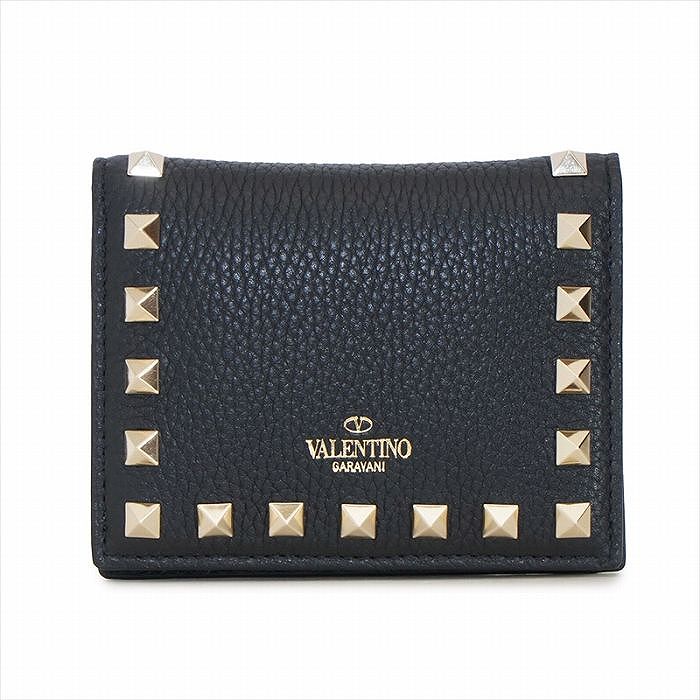 ヴァレンティノ 二つ折り財布 ブラック 5W2P0P39VSH 0NO VALENTINO ヴァレンティノ レディース 二つ折り財布 ブラック