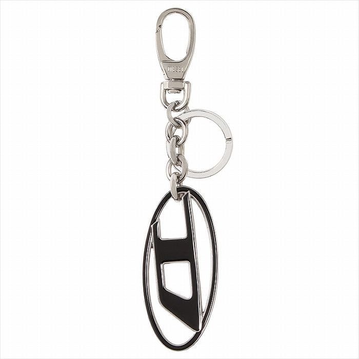 【DIESEL/ディーゼル/ロゴ・キーリング/キーホルダー】シルバー DIESEL（ディーゼル）の「レディース BIGタグ キーリング