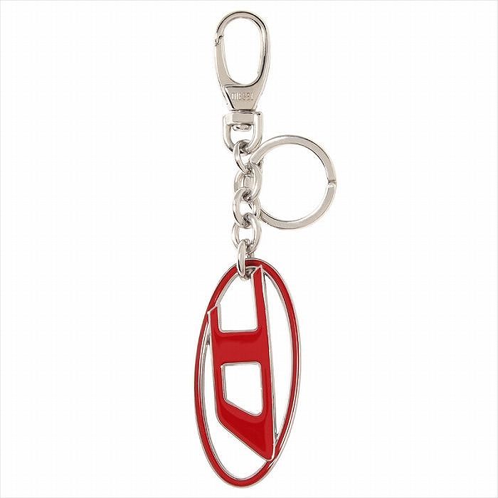 DIESEL シルバー キーホルダー ロゴ入り DIESEL ディーゼル キーホルダー ブランド キーリング HOLY-D
