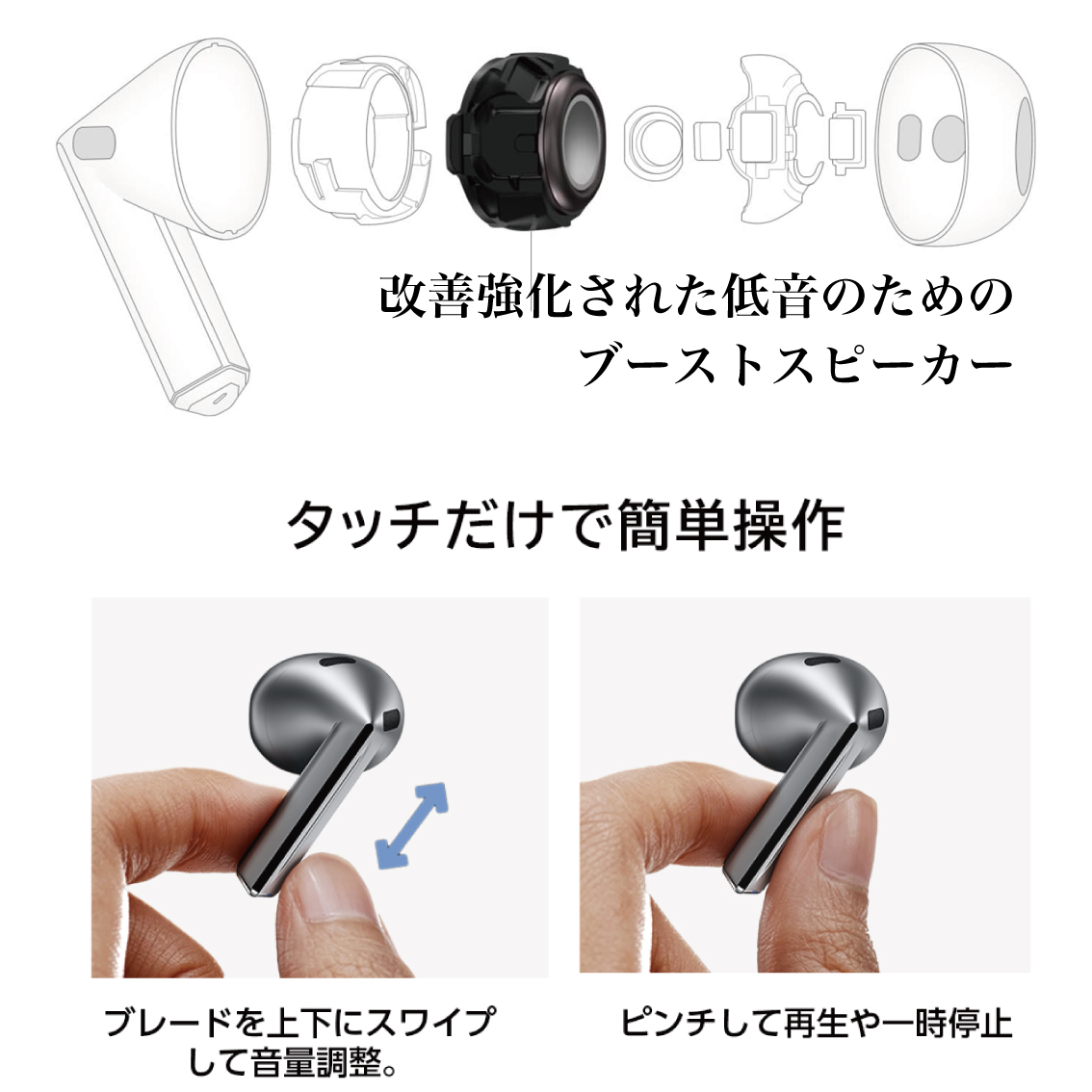 SAMSUNG（サムスン） Galaxy Buds3 ANC ワイヤレスイヤホン SM-R530