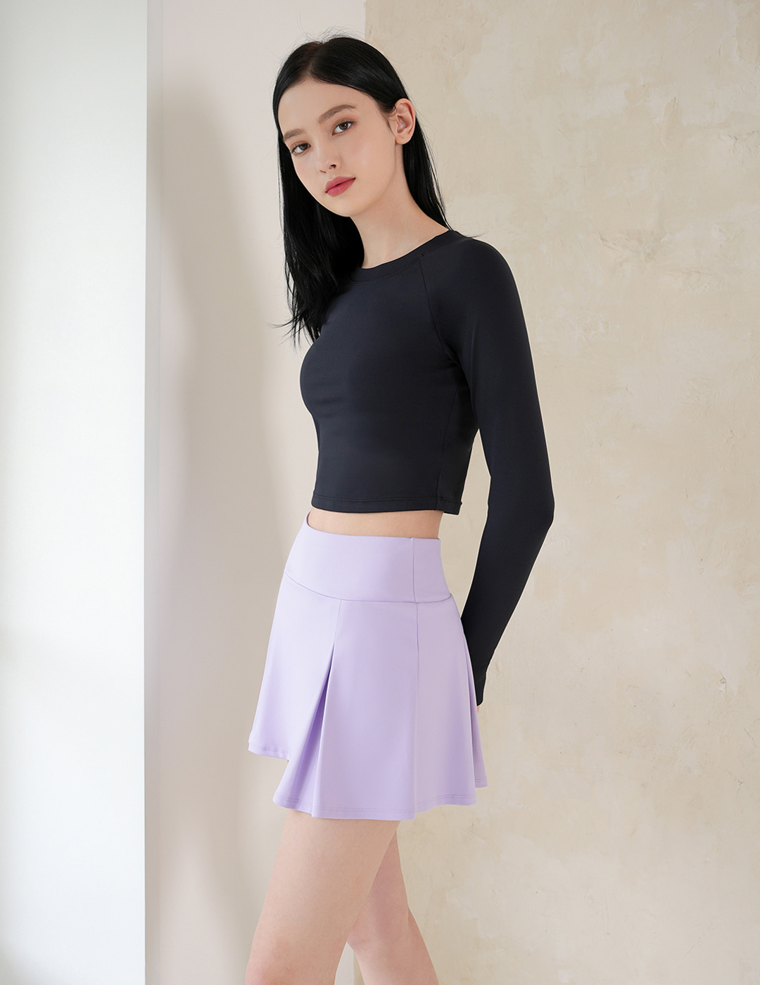 All-in-one Two Wrinkle Skirt 全5色 スカート パンツ ミニスカート ス...