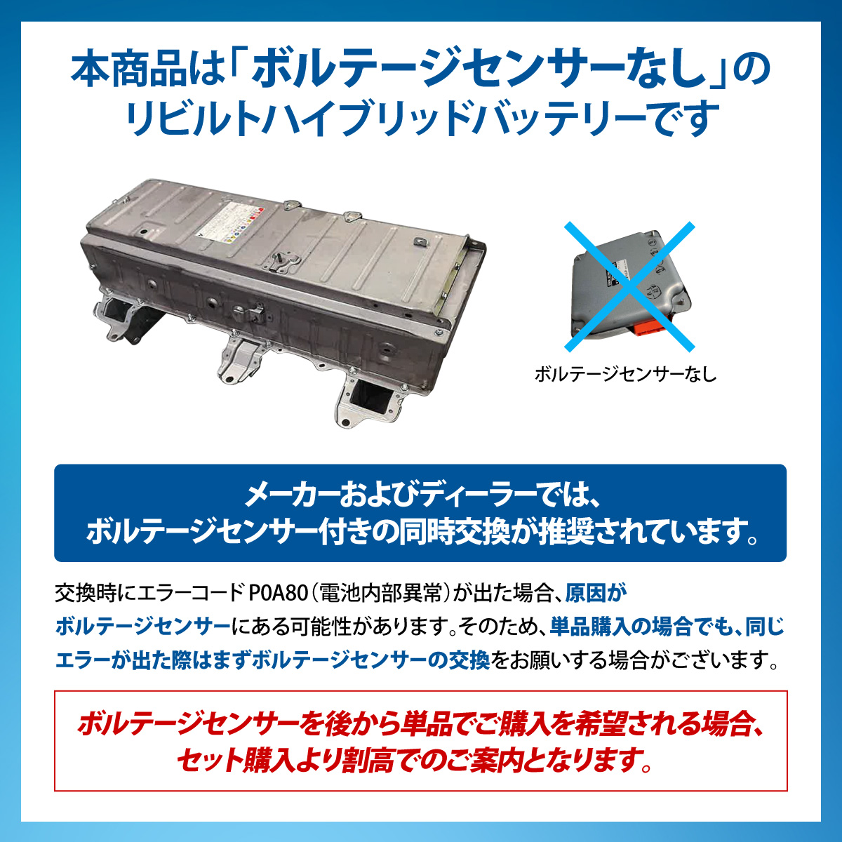 トヨタ 全セルリビルト 純正リビルト ニッケル水素バッテリー