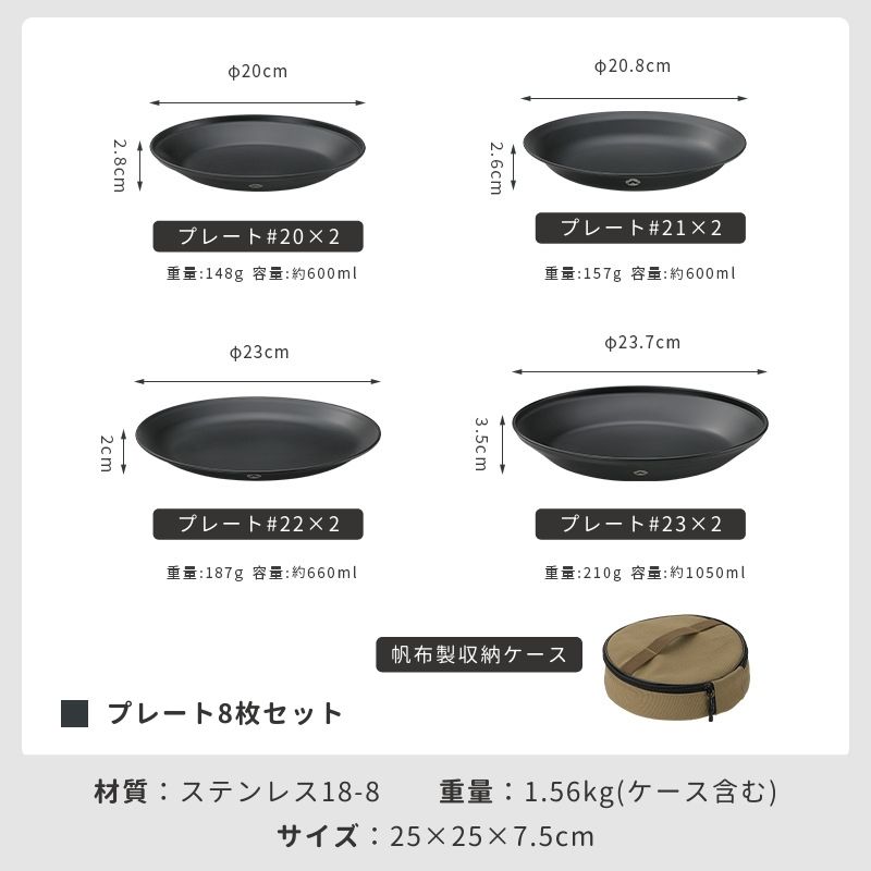 CAMPINGMOON キャンピングムーン キャンプ 食器 セット テーブルウェア