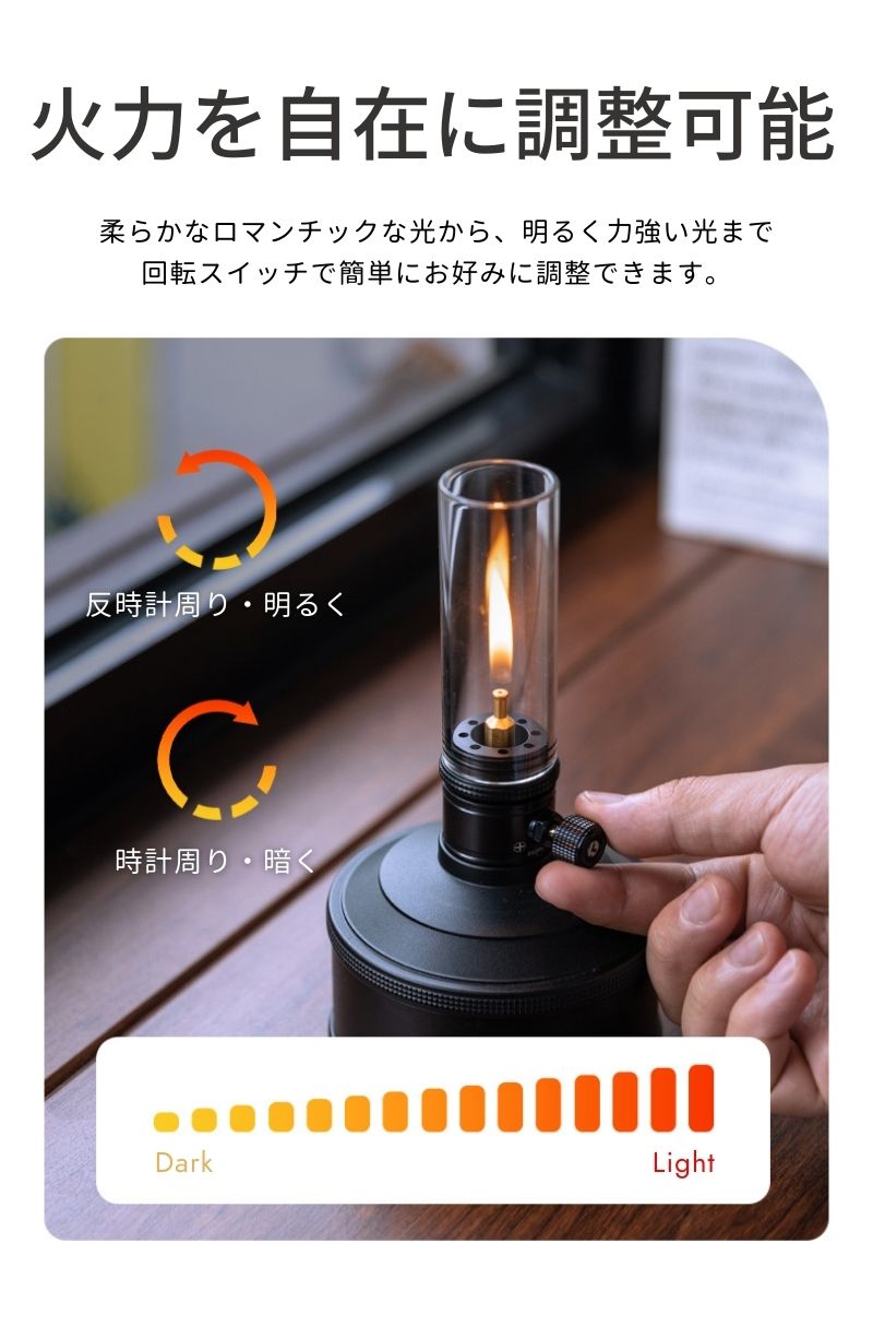 CAMPINGMOON キャンピングムーン ガスランタン ガスキャンドル