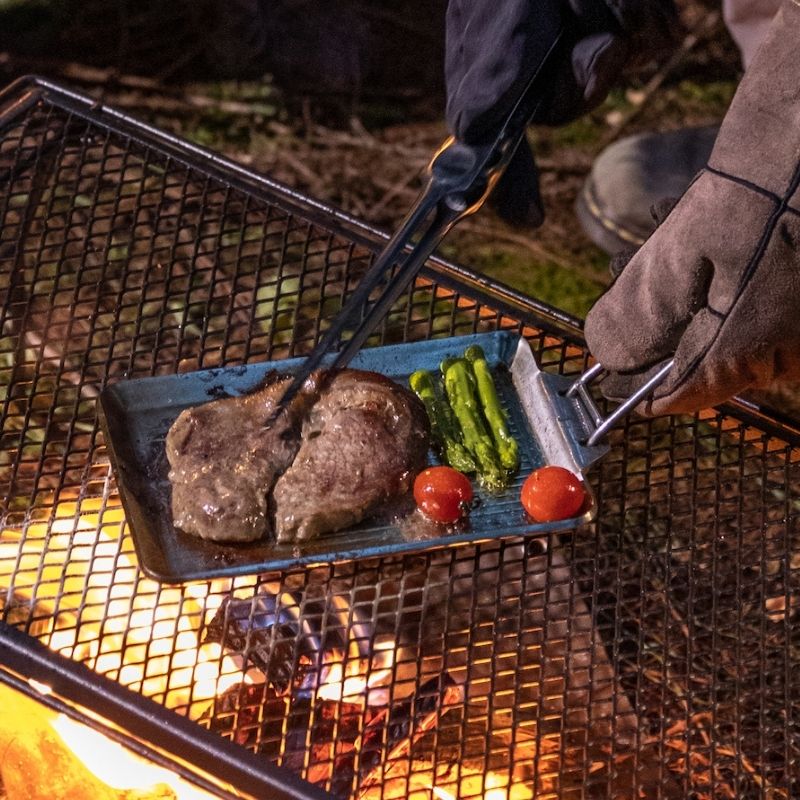 グリルプレート 鉄板 アウトドア キャンプ ソロ 焼肉 グリル