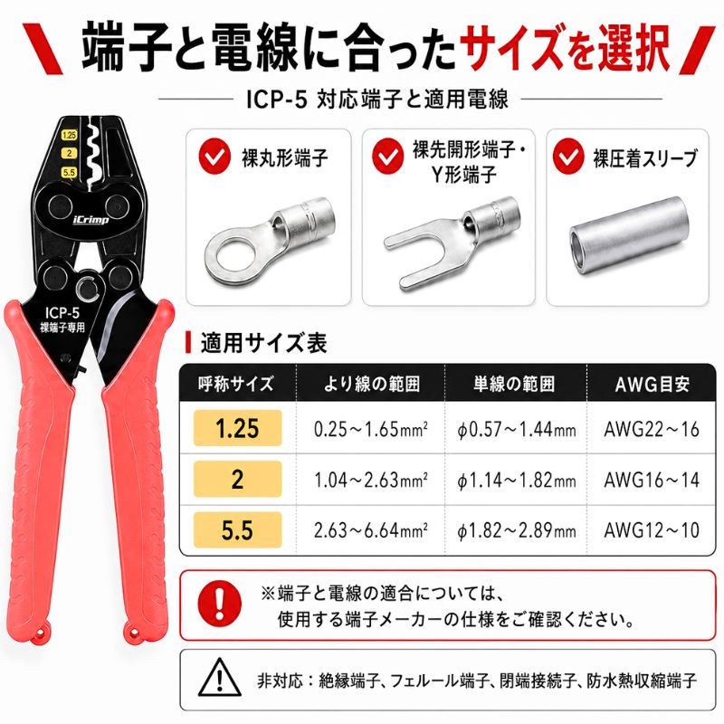 アイクリンプ iCrimp 圧着工具 ICP-...の詳細画像2