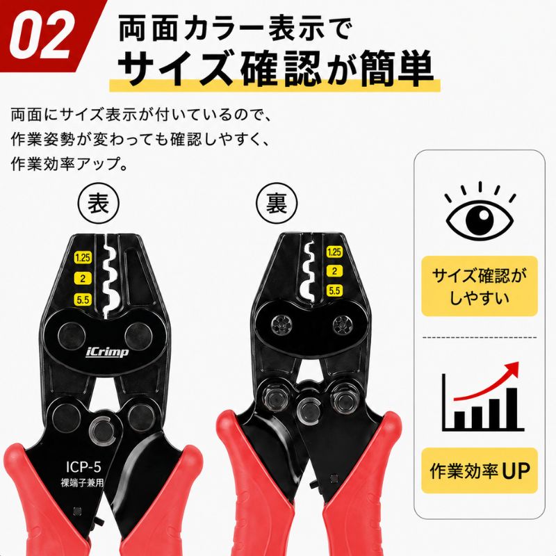 アイクリンプ iCrimp 圧着工具 ICP-...の詳細画像4