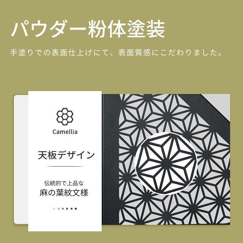CAMPINGMOON フィールドラック 天板 連結 黒 三角コーナー