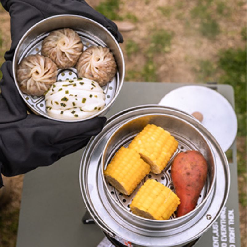 CAMPING MOON 蒸し器ミニせいろセット バーベキュー・調理用品