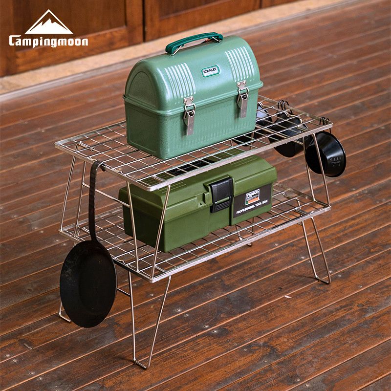 CAMPINGMOON キャンピングムーン フィールドラック ステンレス 2段
