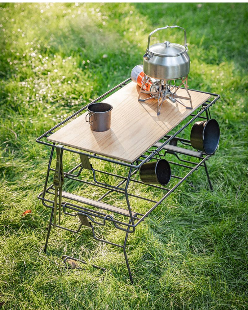 Campingmoon アウトドアテーブル タクティカルテーブル 用 天板 テーブルワン ワークトップ 黒ギア 2枚