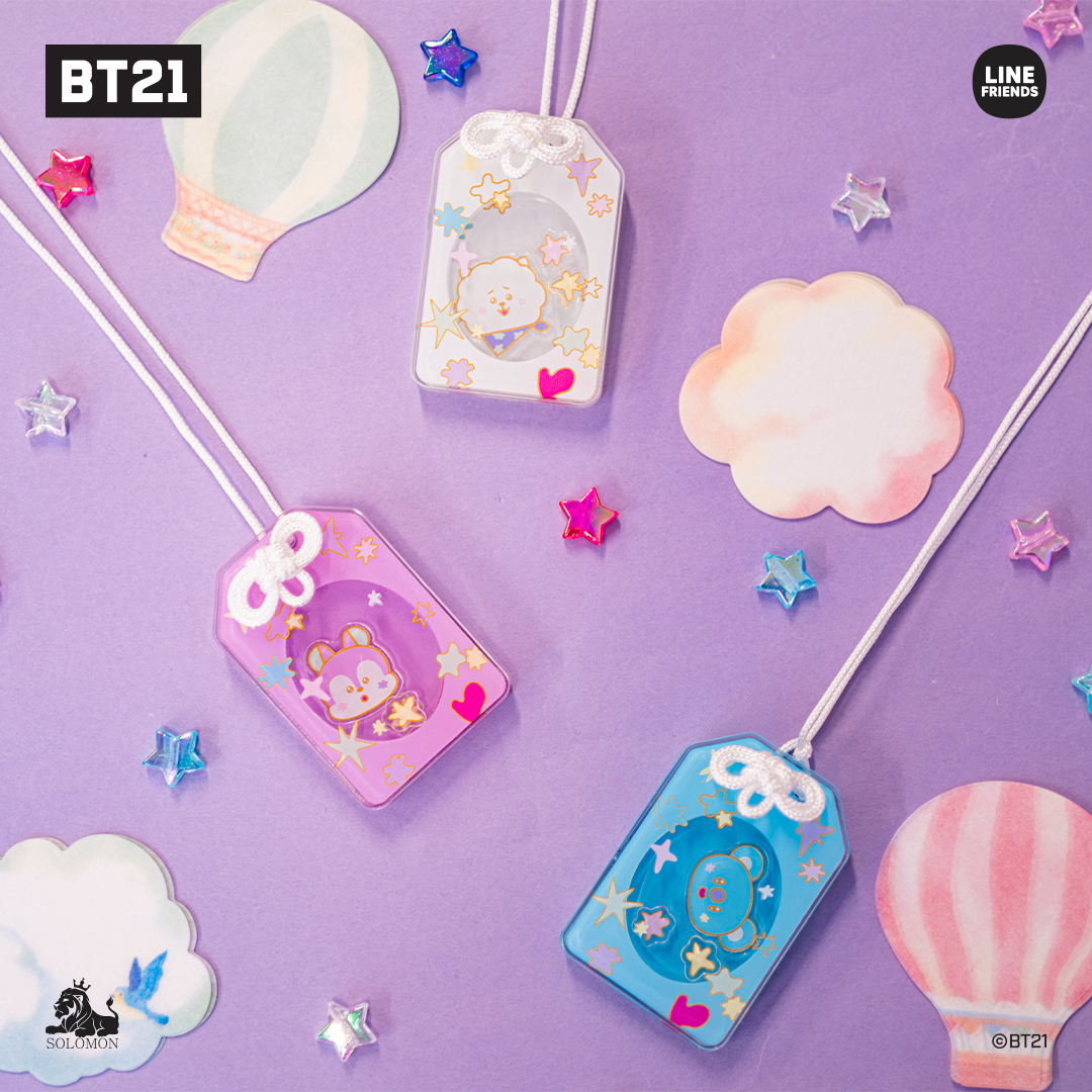 ソロモン商事【BT21アクリルお守りキーリング...の詳細画像1