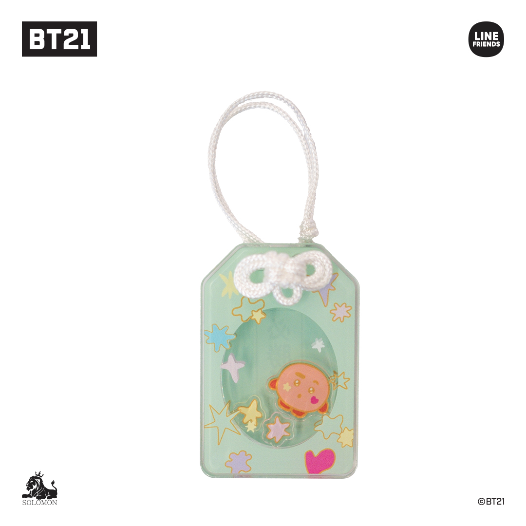 ソロモン商事【BT21アクリルお守りキーリング】OMAMORI KEYRING レトロ