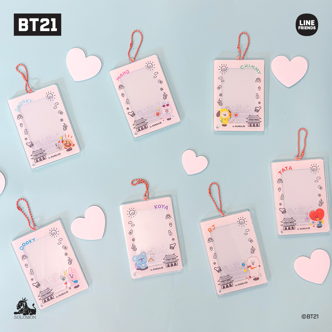 BT21 アクリルフォトカードキーホルダー】 カードホルダー アクリル