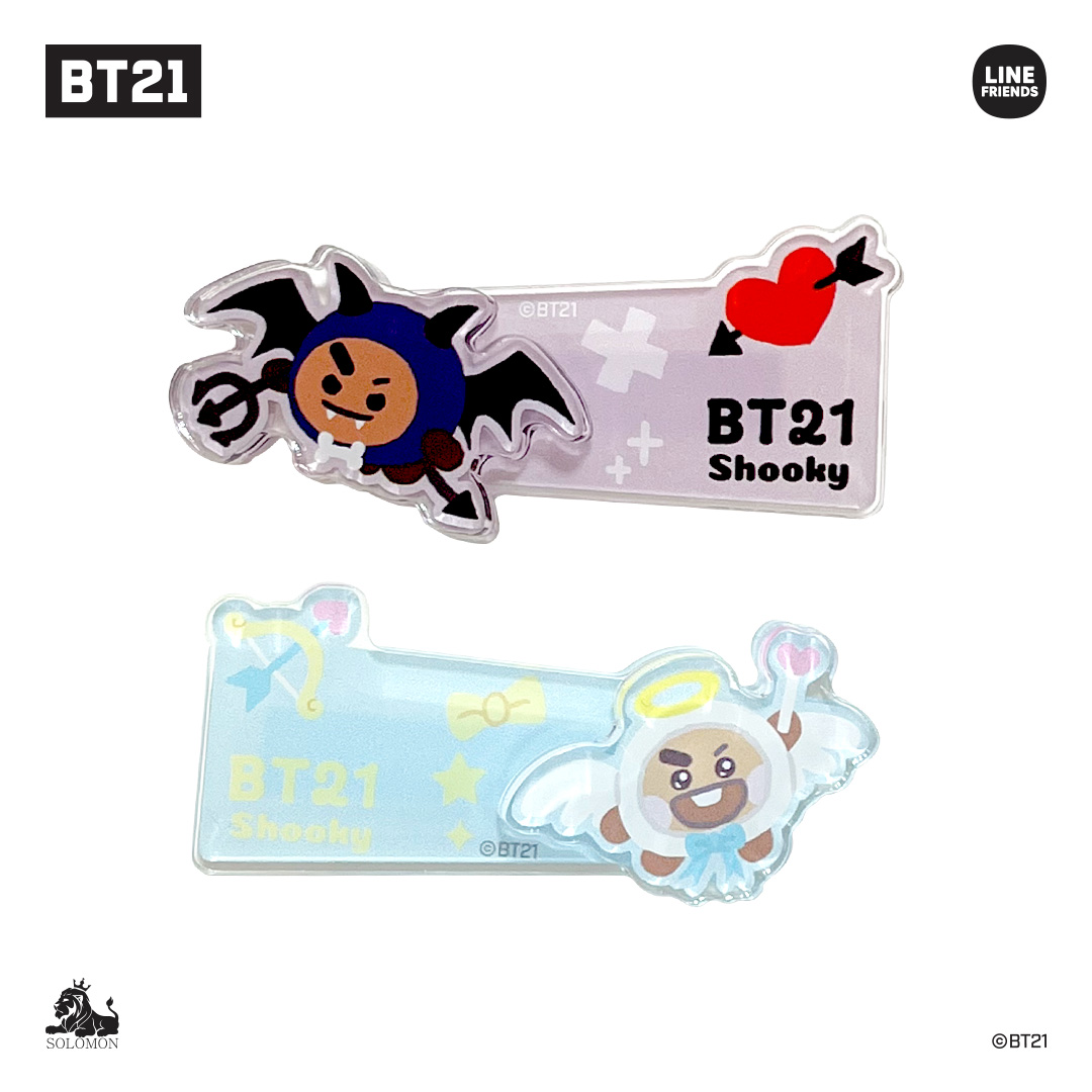 ソロモン商事 BT21 Angel＆Villain 前髪クリップ エンジェル ヴィラン