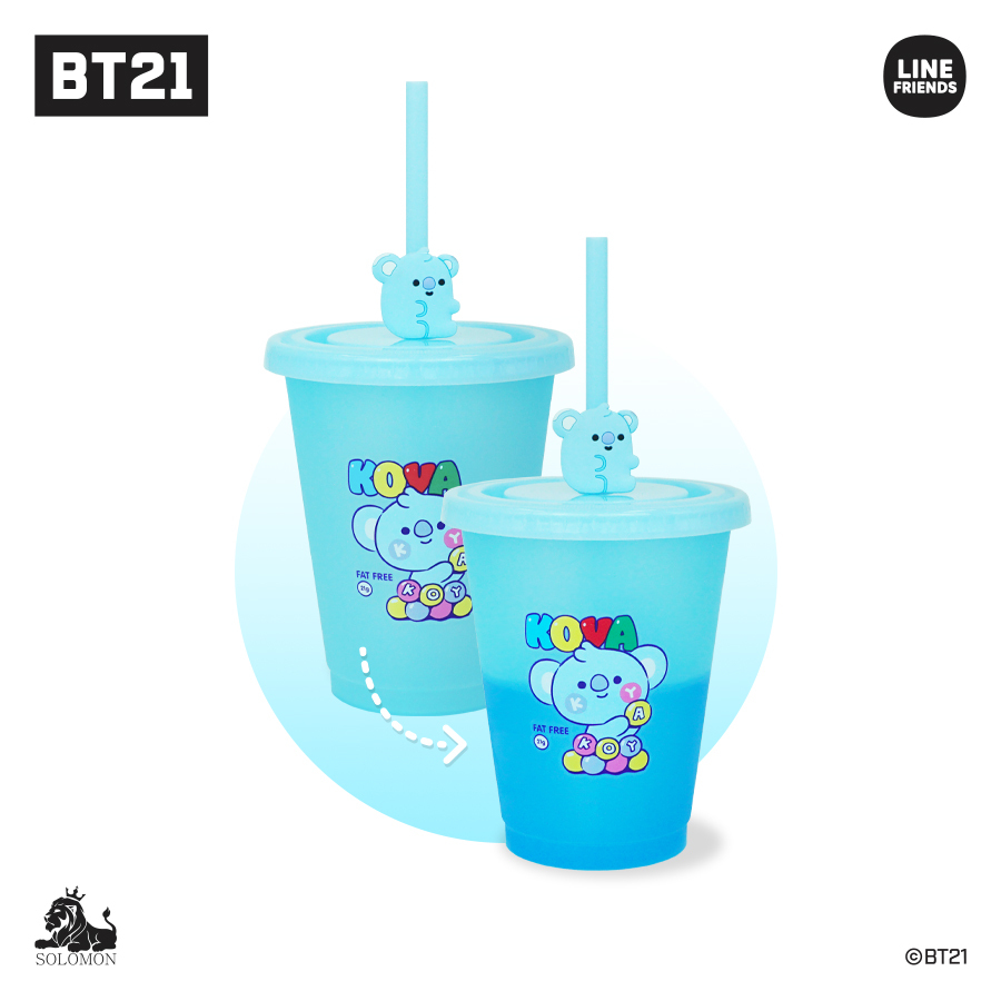 50%OFFセール ：】 【ソロモン商事】BT21 タンブラー(カラーチェンジ